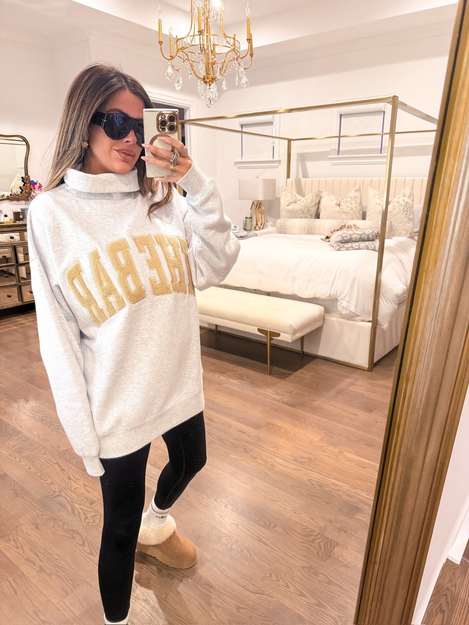 Wearing an XL in this sweatshirt! 

The Bar, Sweatshirt, Casual Outfit, Lounge Outfit, Comfy outfit, Leggings, Emily Ann Gemma

#LTKootd