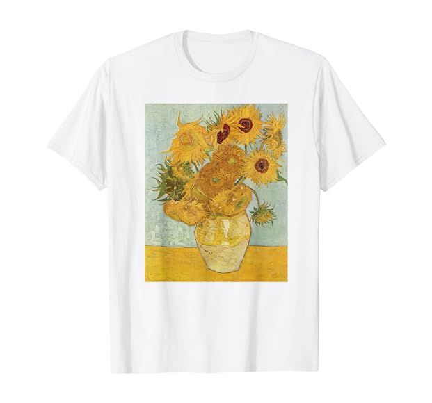 Vincent Van Gogh - Sunflowers - T Shirt Womens Girls Shirt | Amazon (US)