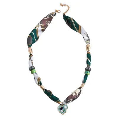 MacRae & Co. Eden Scarf Pendant Necklace in Green at Nordstrom | Nordstrom