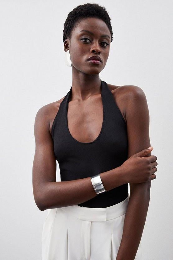 Knit Scoop Neck Vest | Karen Millen UK + IE + DE + NL