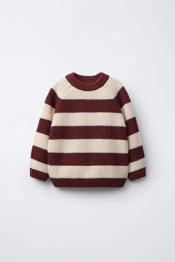 STRIPED WOOL KNIT SWEATER | Zara US