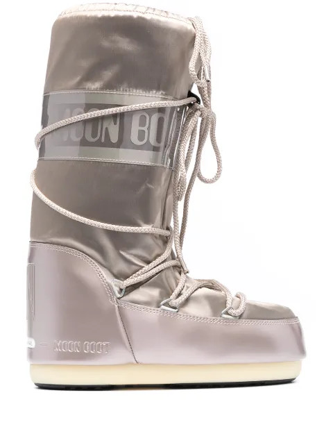 Icon Glance satin snow boots | Farfetch (US)