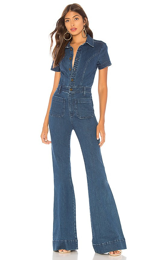 Show Me Your Mumu Everhart Jumpsuit in Blue. - size M | Revolve Clothing (Global)