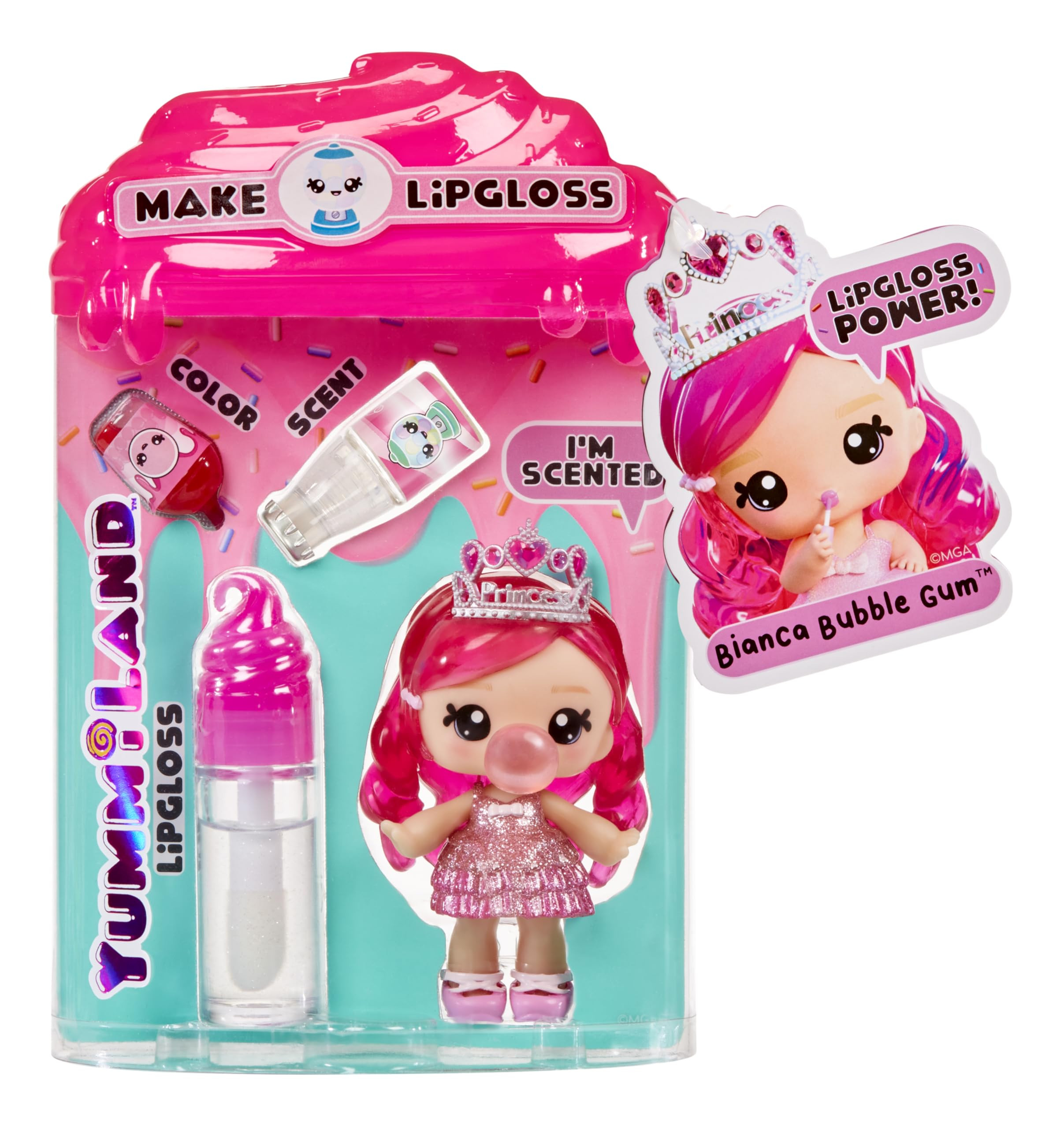 Yummiland Lipgloss Doll- Bianca Bubblegum, Ages 4+ | Amazon (US)