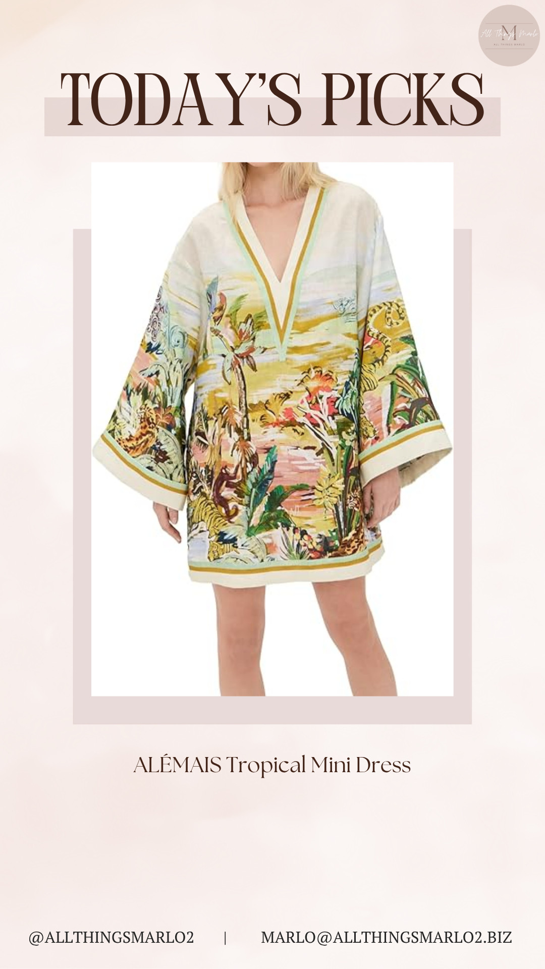 ALÉMAIS Tropical Mini Dress 

 #LTKootd #LTKWorkwear #LTKTravel