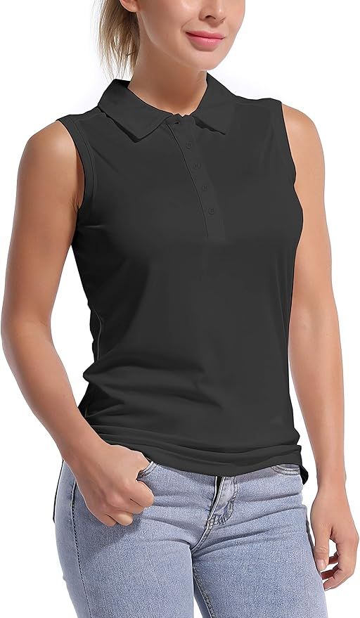 BUBBLELIME 3 Styles Polo/Sleeveless Women's UPF 50+ Sun Protection Golf Tennis Athletic Shirts Qu... | Amazon (US)