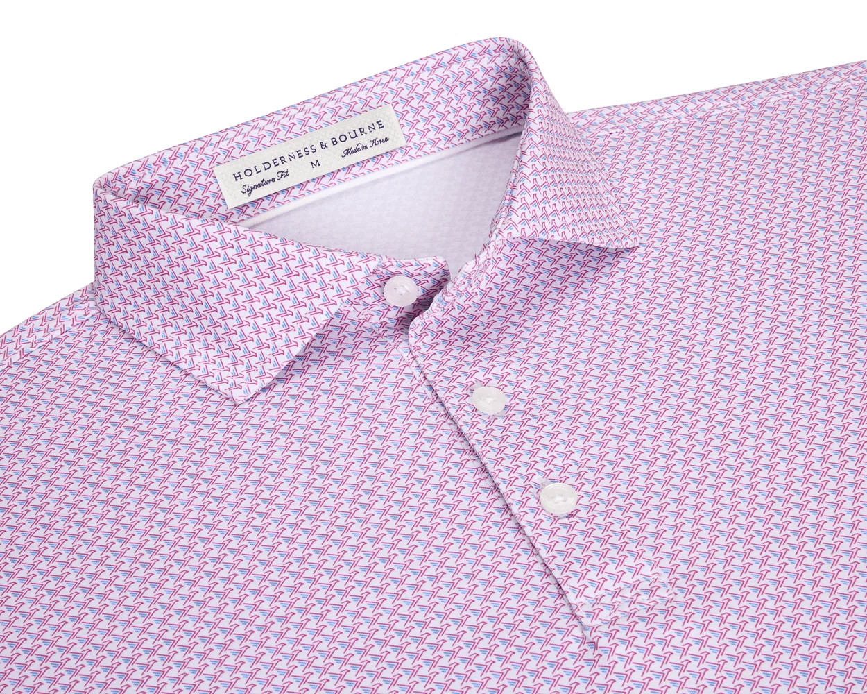 The Justice Shirt: Horizon Blue & Cabernet | Holderness & Bourne