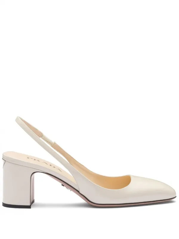 Prada calf-leather Slingback Pumps - Farfetch | Farfetch Global