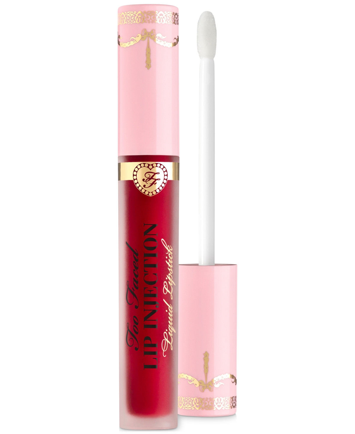 Too Faced Lip Injection Longwear Power Plumping Cream Liquid Lipstick - InFATuated (vivid warm red) | Macy's