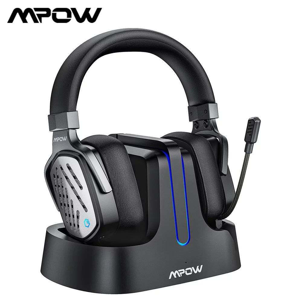 Mpow T1 Gaming Headset 2.4GHz Wireless Headset with Base Station for PC PS4 Nintendo Switch Xbox ... | Walmart (US)