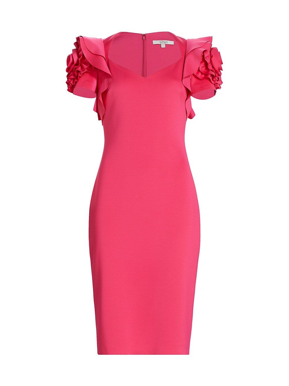 Rosette Ruffled Cocktail Dress | Saks Fifth Avenue