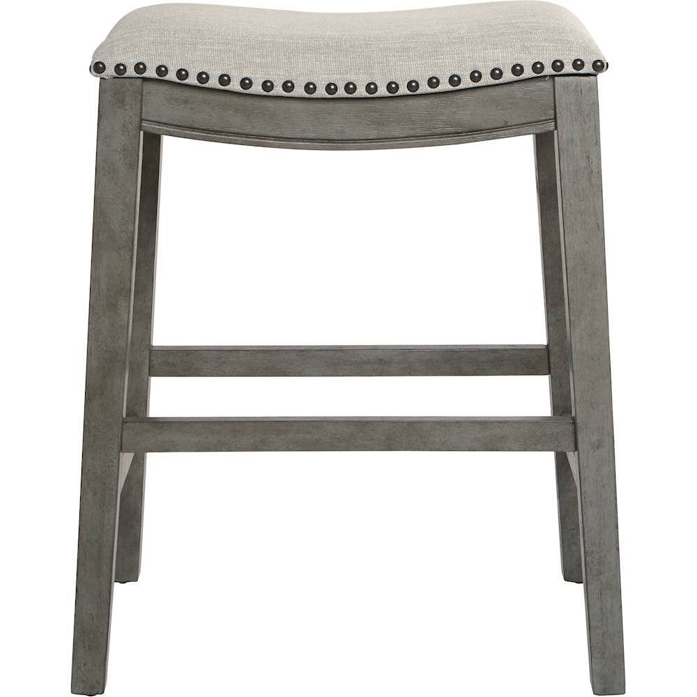 OSP Home Furnishings Contemporary Wood Saddle Stool (Set of 2) Gray MET4224AG-GRY - Best Buy | Best Buy U.S.