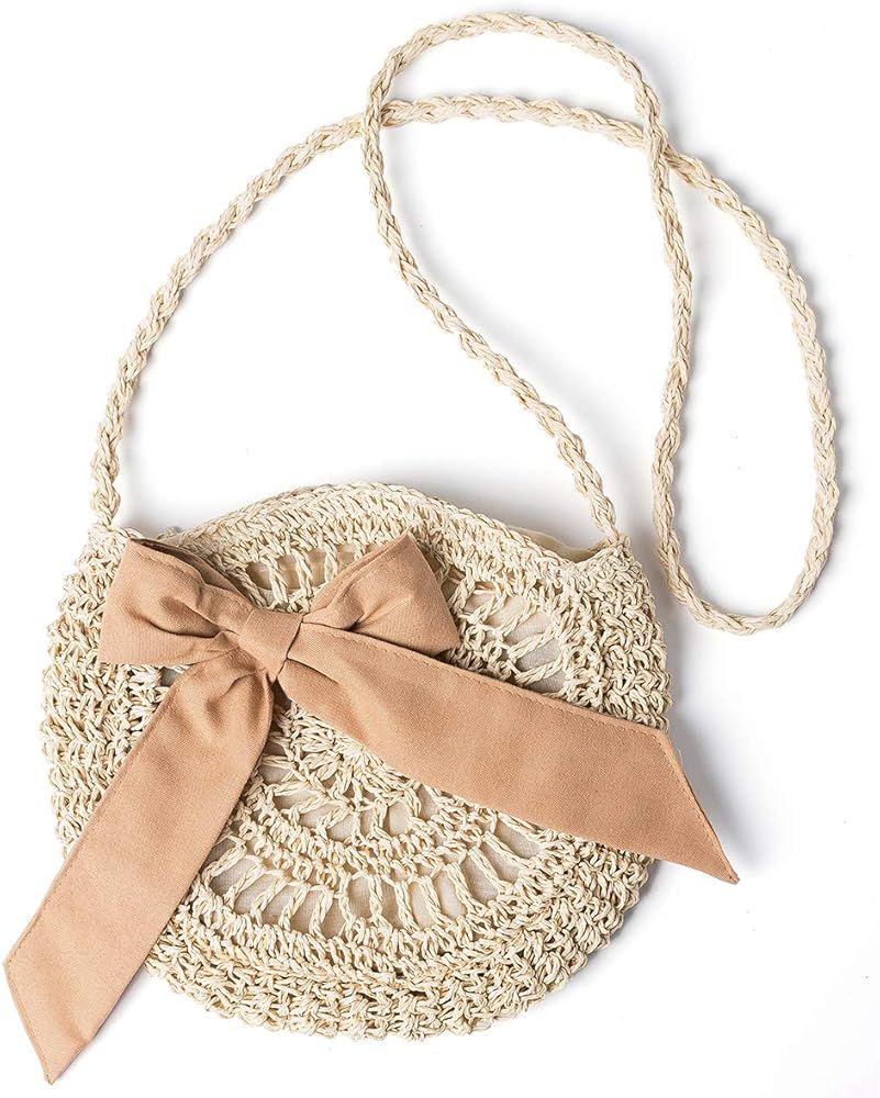 Straw Shoulder Bag, Kadell Women Handmade Summer Beach Crossbody Bag, for Travel Outing Dating, f... | Amazon (US)