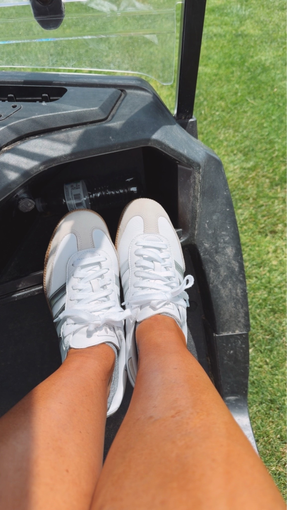 These sneakers have quickly become my go to. Comfortable right out of the box and they go with so many outfits 

sneakers, retro sneakers, golf outfit, casual style, everyday shoes, comfortable sneakers, walking shoes, athleisure, neutral sneakers, sporty style, look for less, summer style, themominstyle

#LTKootd #LTKTravel #LTKdayinmylife