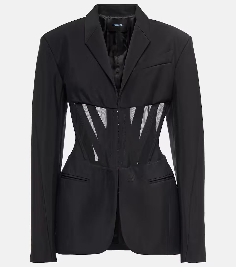 Tulle-paneled blazer | Mytheresa (US/CA)
