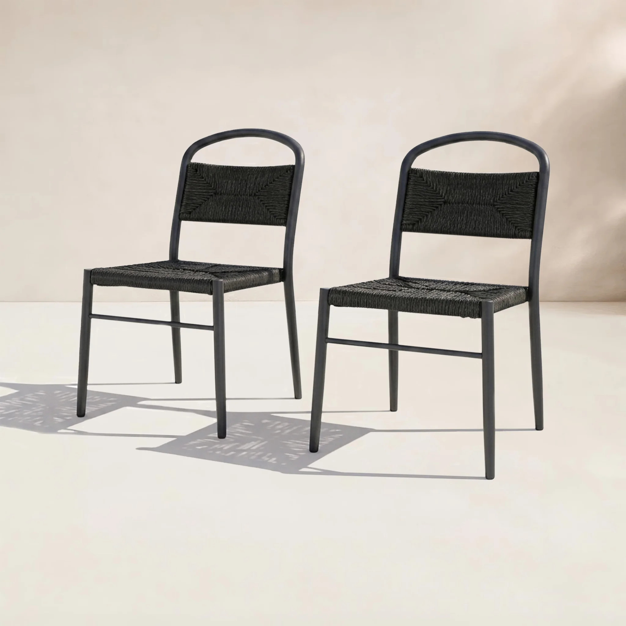 Spataro Wicker & Aluminum Patio Dining Chairs | Wayfair North America