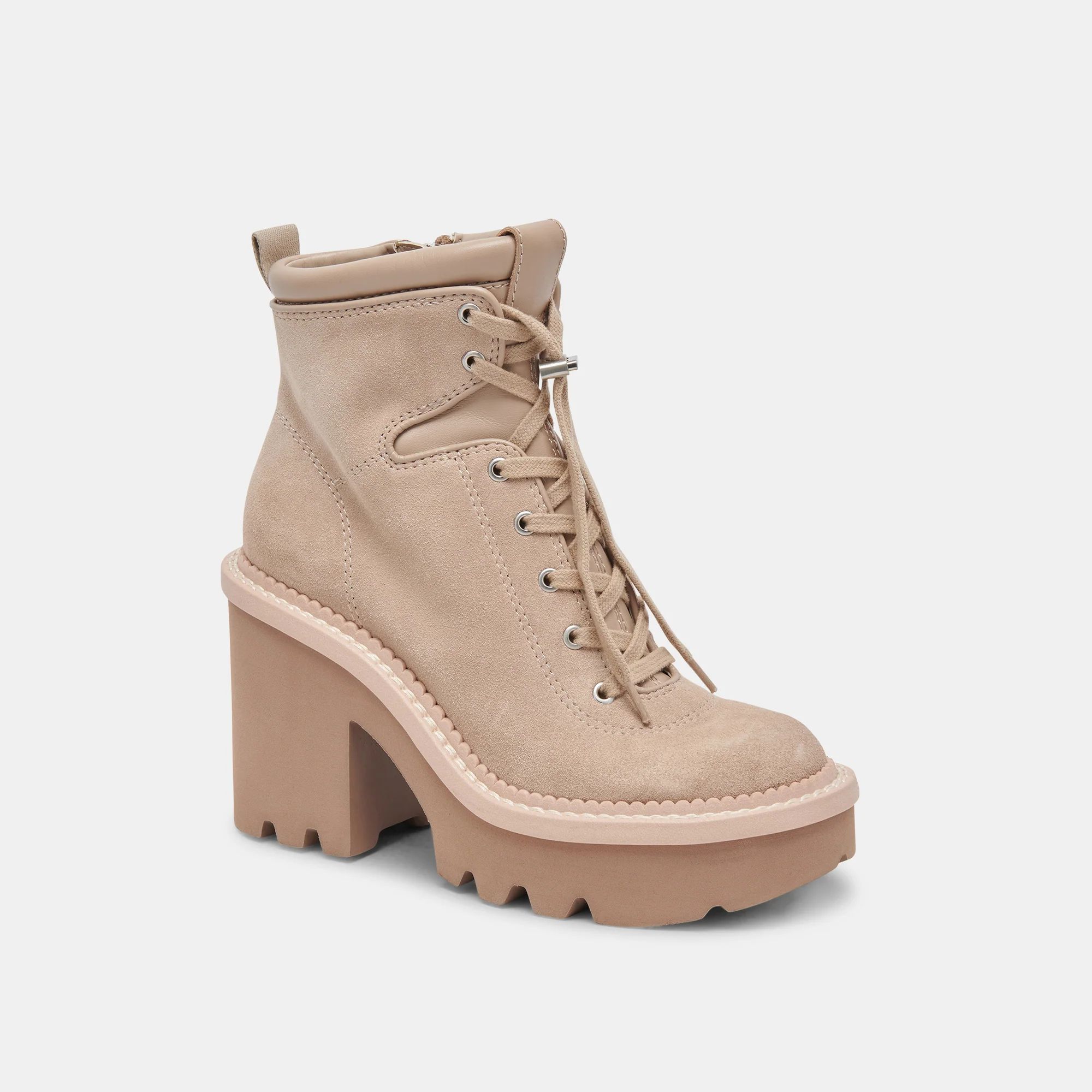 DOMMIE BOOTS TAUPE SUEDE | DolceVita.com