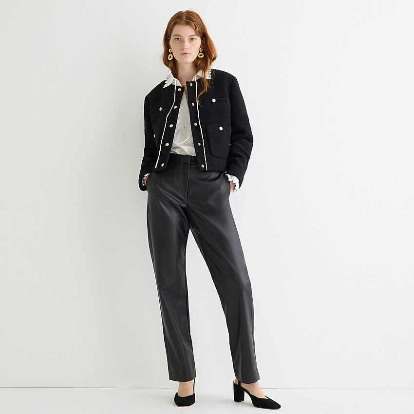 Kate straight-leg pant in faux leather | J. Crew US