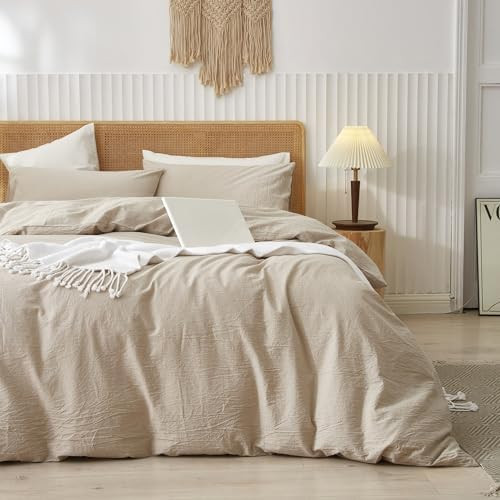 LIFETOWN 100% Washed Cotton Duvet Cover Set | Amazon (CA)