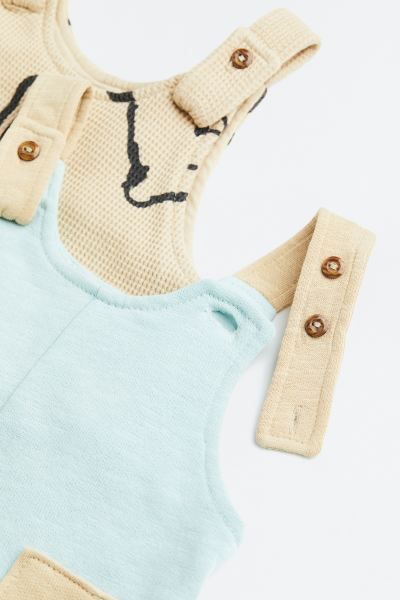 2-pack Cotton Overalls | H&M (US + CA)