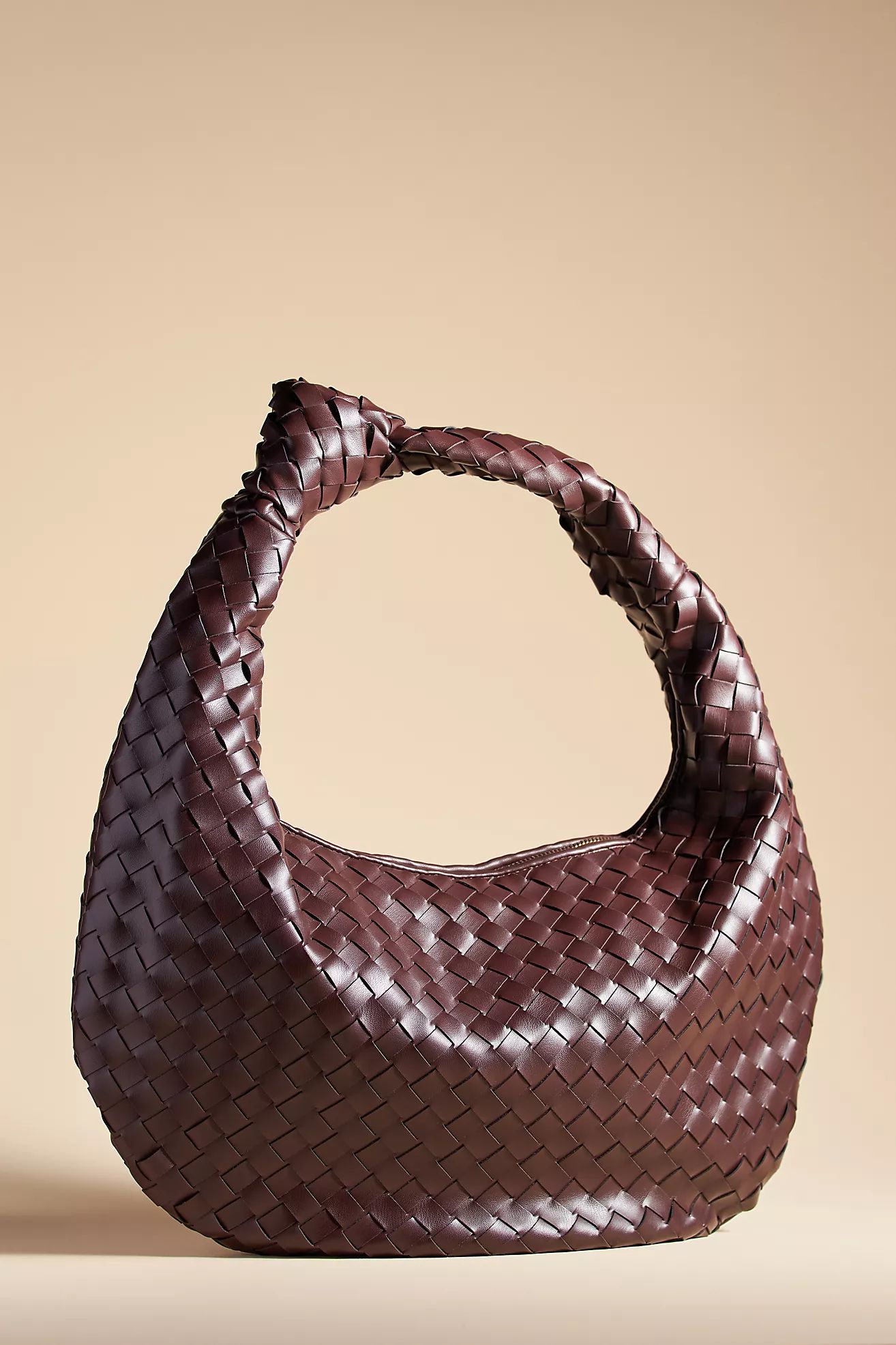 The Brigitte Woven Faux-Leather Shoulder Bag by Melie Bianco: Oversized Edition | Anthropologie (UK)