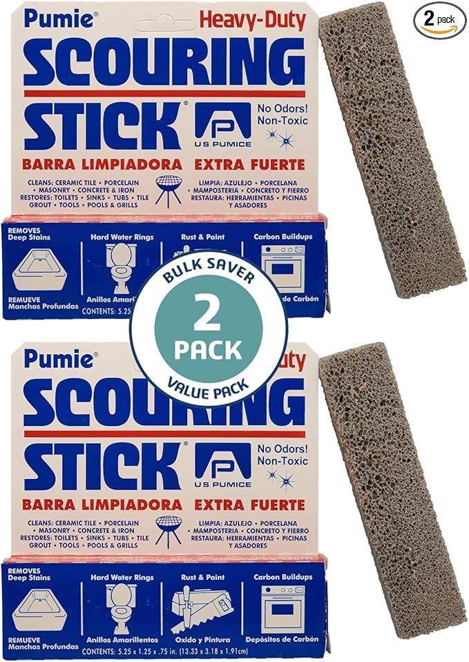 PUMIE Scouring Stick, Heavy Duty Extra Strong Pumice Cleaning Bar, Perfect Pumice Stone for Clean... | Amazon (US)