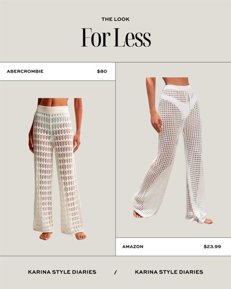It’s beach season, which means cover-ups are essential. I’m loving the crochet pant trend and think both of these options would pair perfectly with a variety of swimsuits  

#LTKSwim