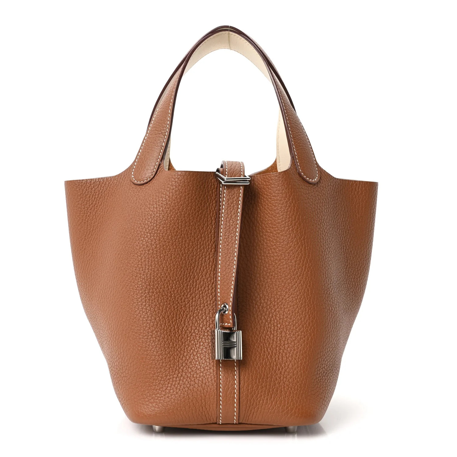 Hermes Taurillon Clemence Swift Eclat Picotin Lock 18 PM Gold Nata 1866417 | FASHIONPHILE (US)