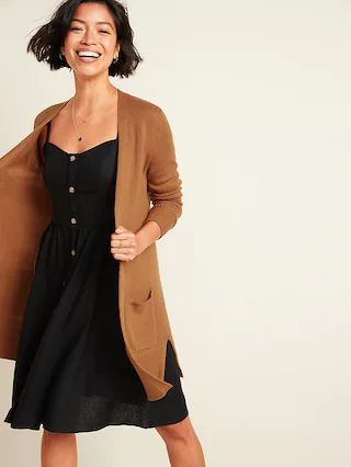 Long-Line Open-Front Sweater for Women | Old Navy (US)