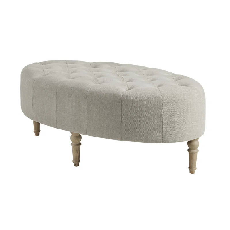 Clara 48'' Wide Tufted Oval Standard Ottoman | Wayfair North America