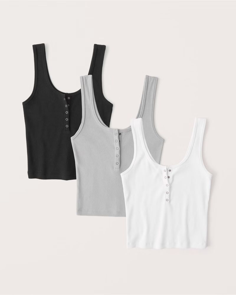 3-Pack Henley Tank | Abercrombie & Fitch (US)