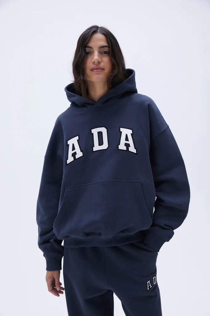 ADA Oversized Hoodie - Midnight Blue | Adanola UK