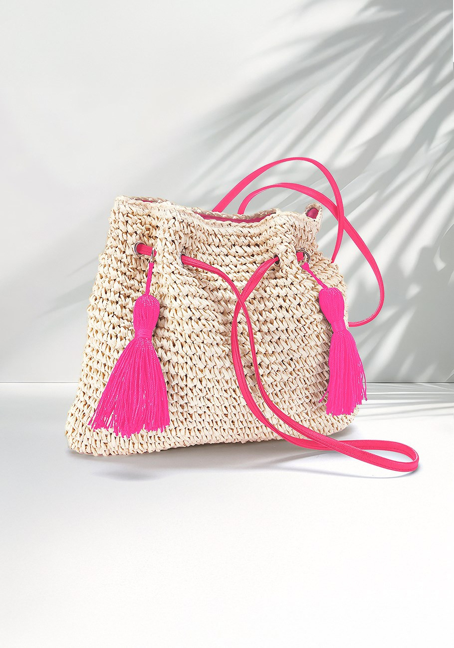 tassel raffia handbag | Lascana