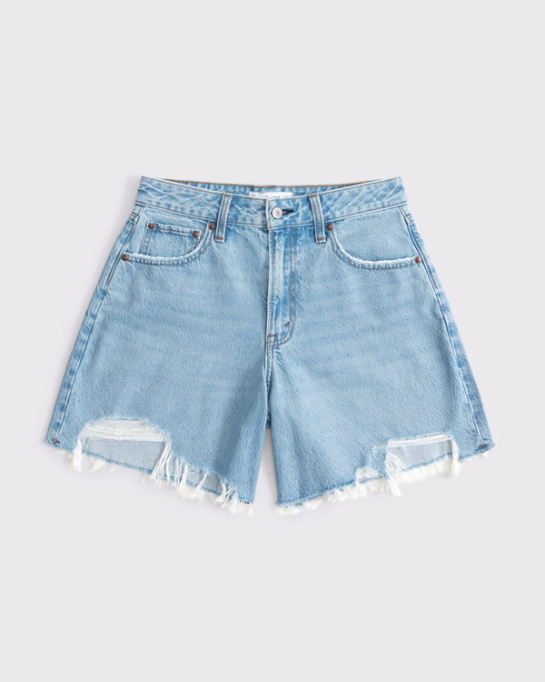 Curve Love High Rise Loose Short | Abercrombie & Fitch (US)
