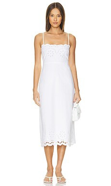 Tularosa Lee Midi Dress in White from Revolve.com | Revolve Clothing (Global)