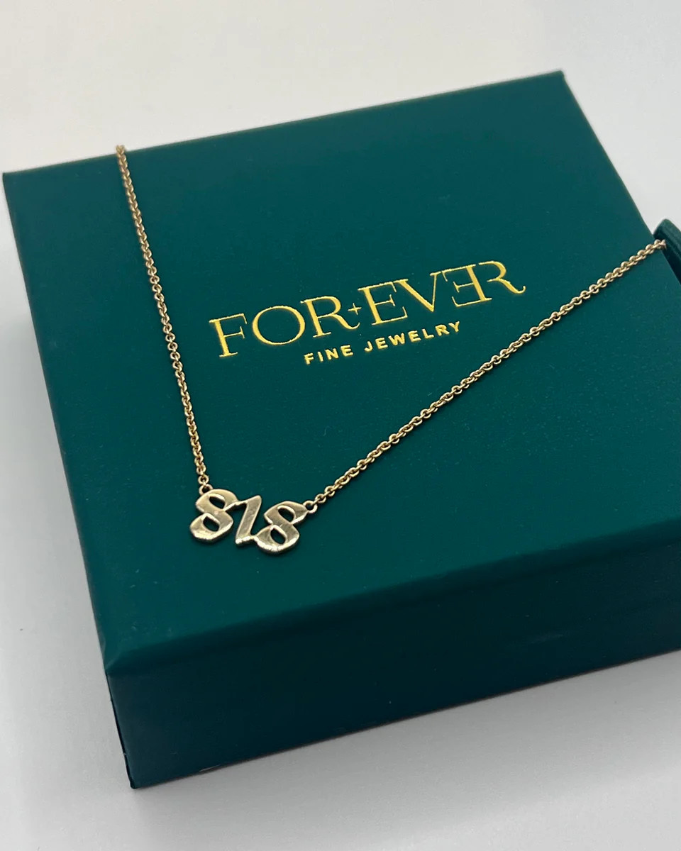 Area Code Custom Nameplate Necklaces | For Ever Fine Jewelry