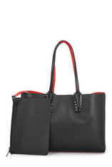 Christian Louboutin Cabata Stud Detailed Small Tote Bag | Cettire Global