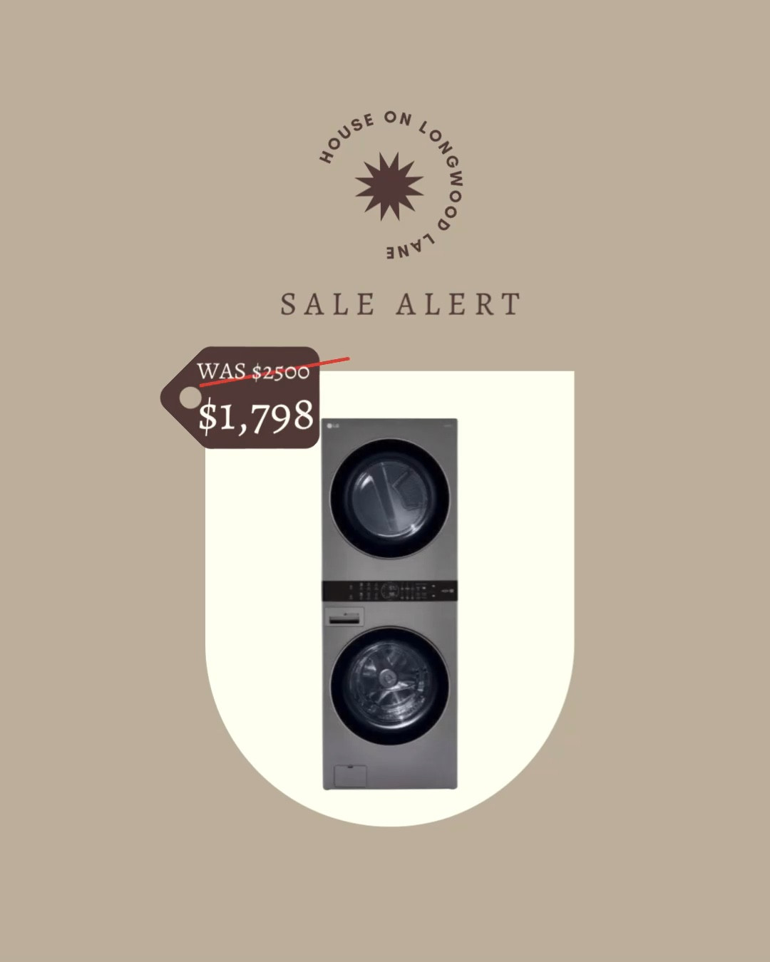 Our wash tower is on SALE! Get $700 off original price. Offer ends today!!

#LTKsalealert #LTKSeasonal #LTKhome