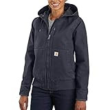 Carhartt Women's Active Jacket WJ130 (Regular and Plus Sizes), Navy, XX-Large | Amazon (US)