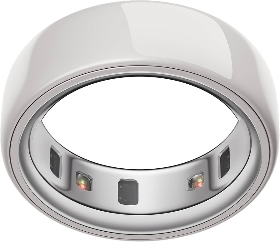 Oura Ring 4 Ceramic - Cloud - Size 8 - Size Before You Buy | Amazon (US)
