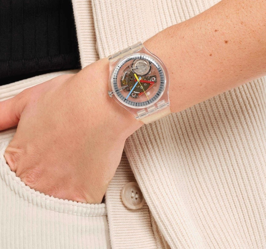 #CLEARLYNEWGENT #swatch #clearwatch #chic #gift #trendy #ontrend #clearwatch #classic