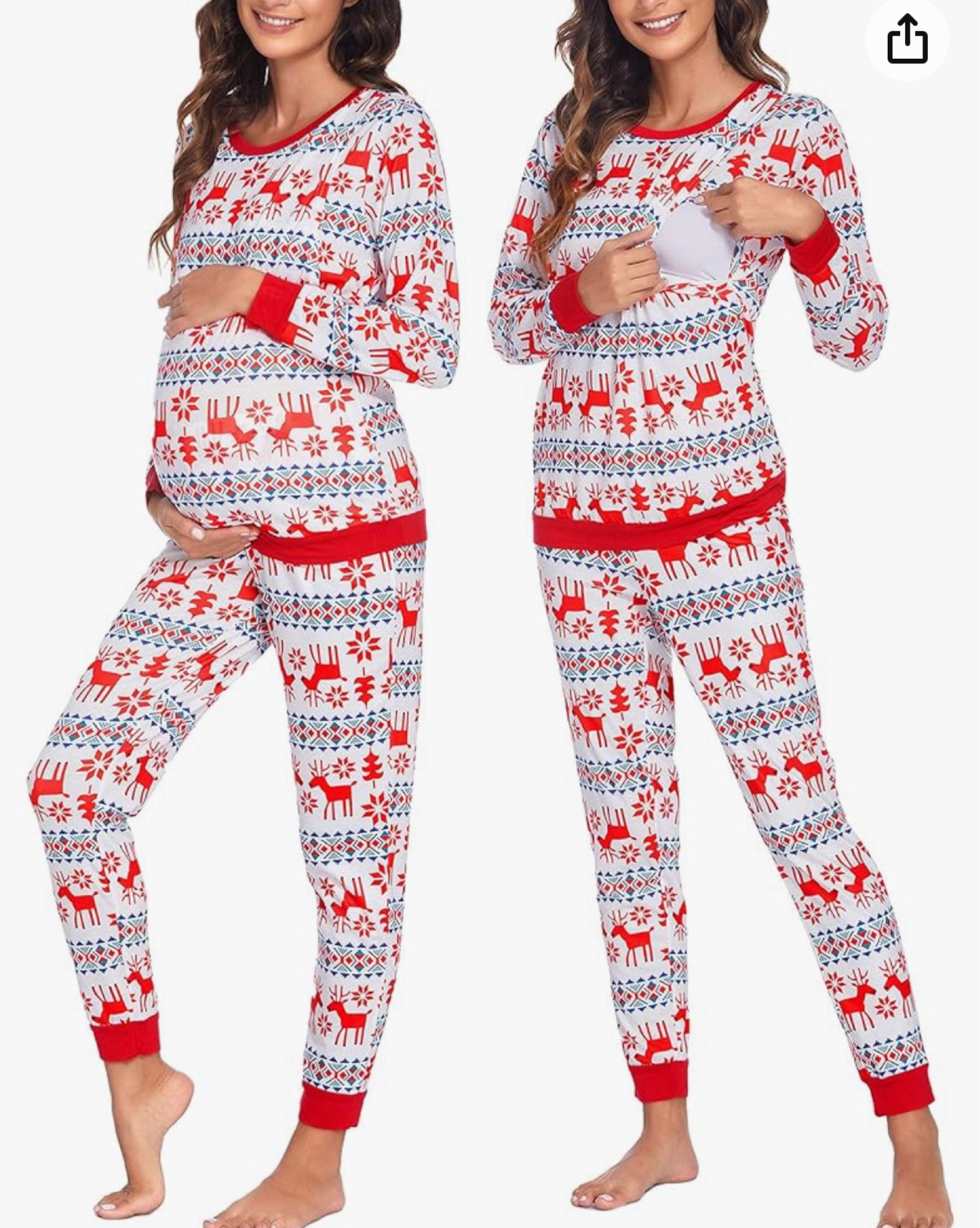 Perfect holiday pajamas perfect for pregnancy and postpartum 🎄

#LTKbump #LTKGiftGuide #LTKHoliday