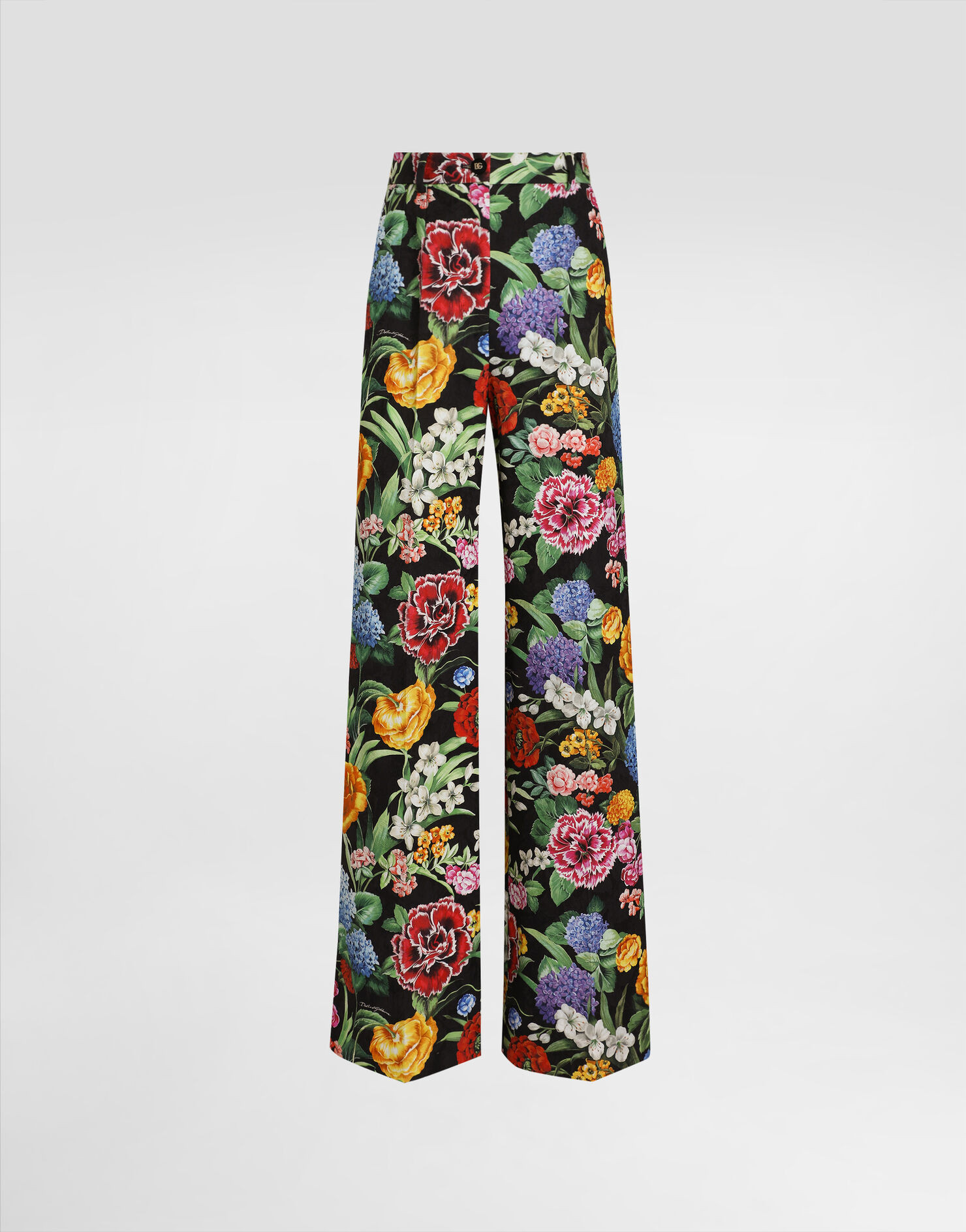 Gardenia-print charmeuse pajama pants | Dolce & Gabbana US