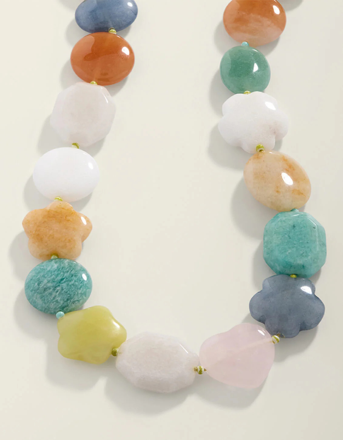Flagler Stone Necklace 18" Multi | Spartina 449
