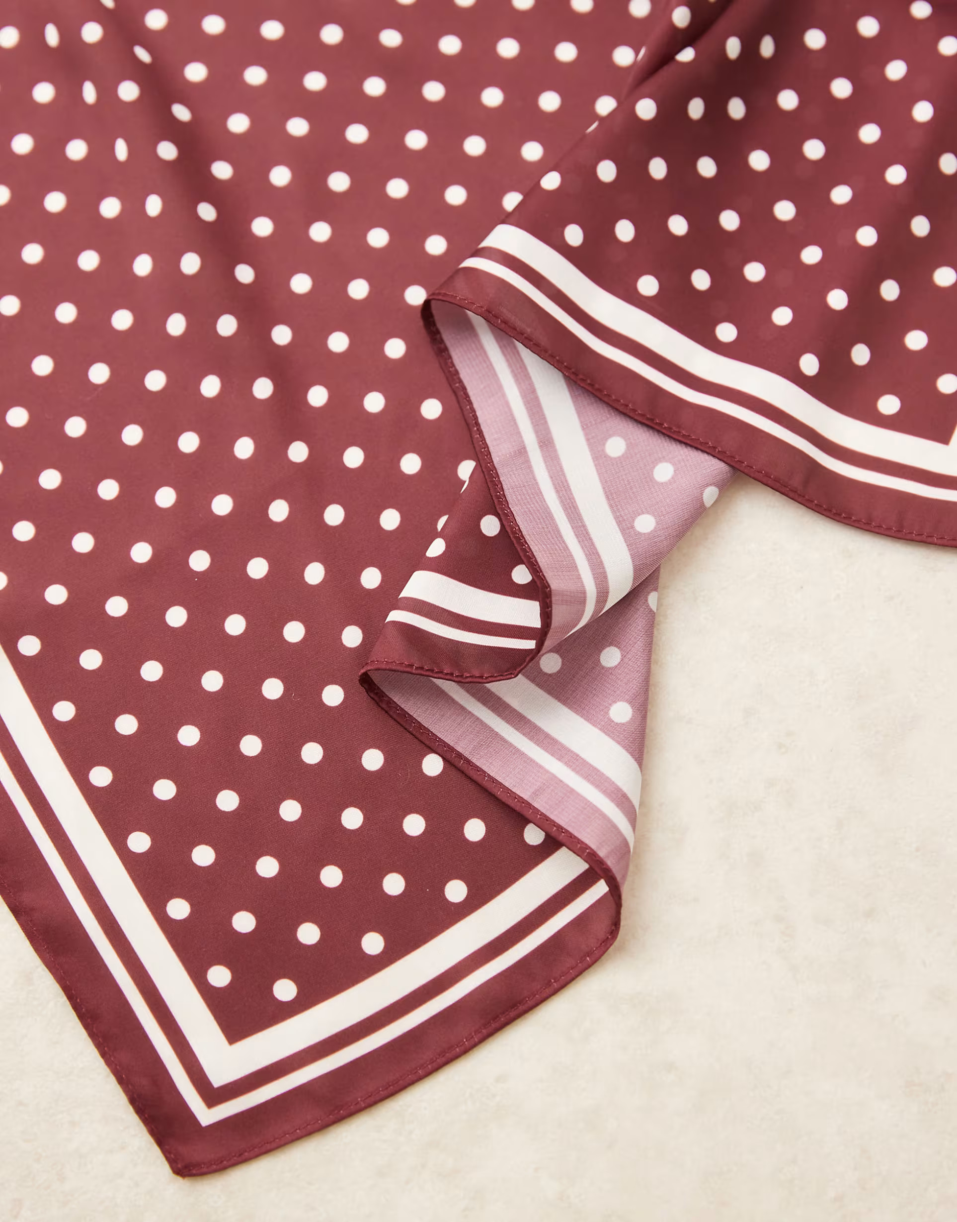 My Accessories polka dot neck tie in burgundy | ASOS | ASOS (Global)
