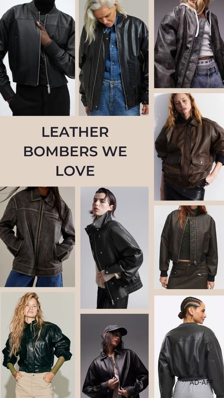 The Leather Bomber Jackets We Are Loving ✨



#LTKMostLoved #LTKstyletip #LTKSeasonal