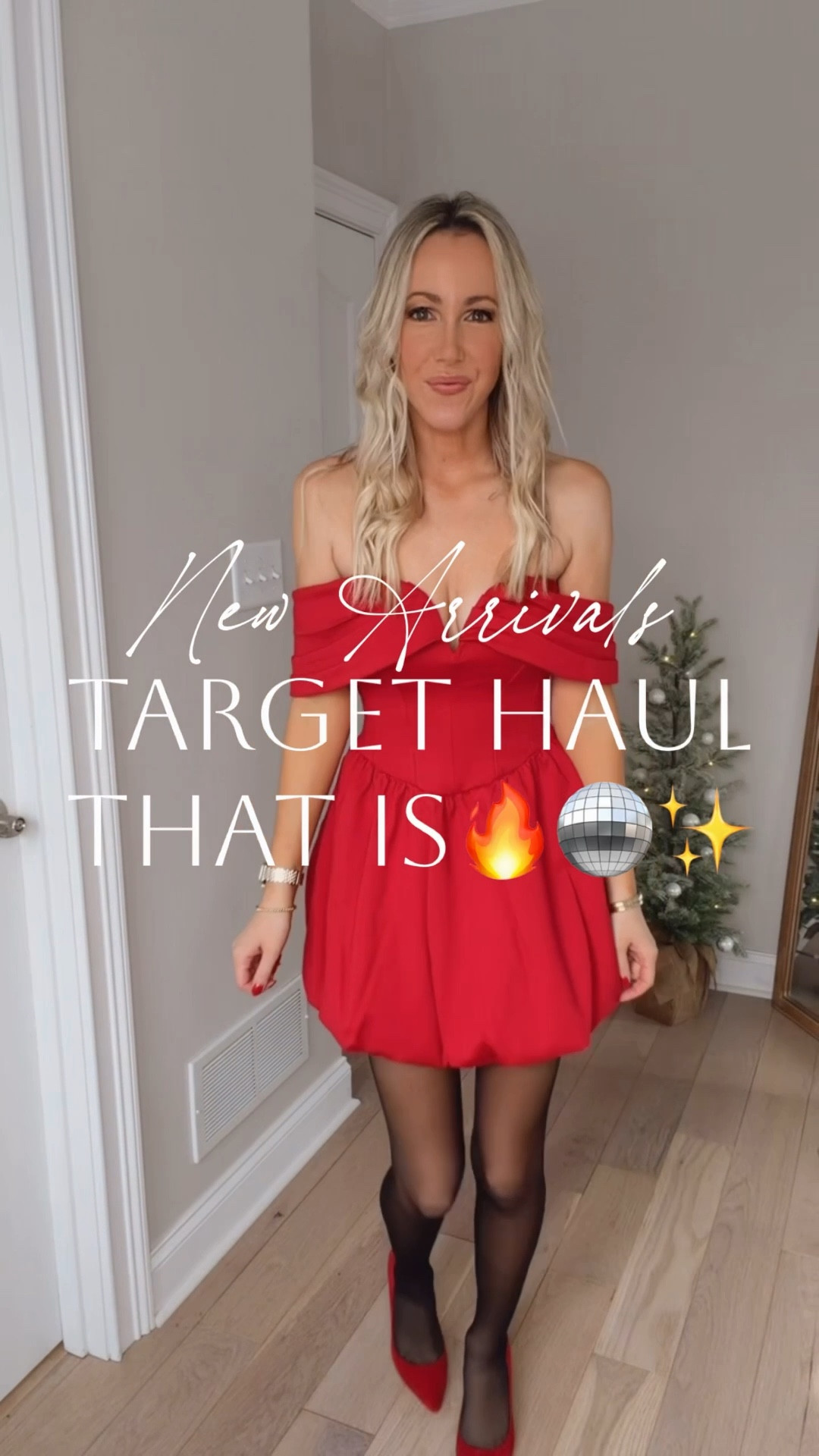 Target new arrivals that are 🔥✨🪩Brand new holiday outfits for Christmas and New Year’s Eve!🎄🥂How cute and festive are these new arrivals from Target for the holidays?! This red dress is a show-stopper! Love the bubble skirt and off the shoulder moment! Paired with this statement coat is holiday perfection! This cream sequin slip maxi dress is a winter dream! Perfect for my neutral Christmas girlies!🤍 Love it paired with this “joy” sweater for an added layer! So pretty for a holiday party or Christmas Eve!🎁The pop of red with the heels is screaming holiday for me! And you can’t go wrong with a sequin moment this time of year! This black sequin skort is so good! Love the built-in shorts!! And this short sleeve tinsel sweater takes me back to Christmas past in the best way! So fun with these embellished jean, too!🪩I’m 5’7” and I grabbed my true size xs in the dresses and skort, small in the silver sweater, and medium in the joy sweater. These outfits would be perfect for Christmas, New Year’s Eve, holiday parties, and holiday events! Btw, some Target finds are on sale‼️Which Target outfit for the holidays is your fave?👇🏻

#LTKFindsUnder50 #LTKSaleAlert #LTKHoliday