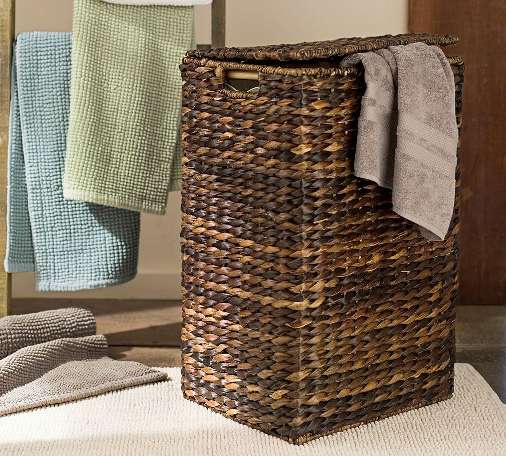 Seagrass Handcrafted Square Hamper, Raleigh | Pottery Barn (US)