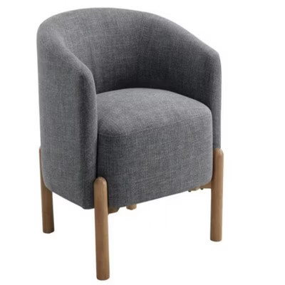 27.5"Style Comfort Accent Chair Gray Upholstery | Target