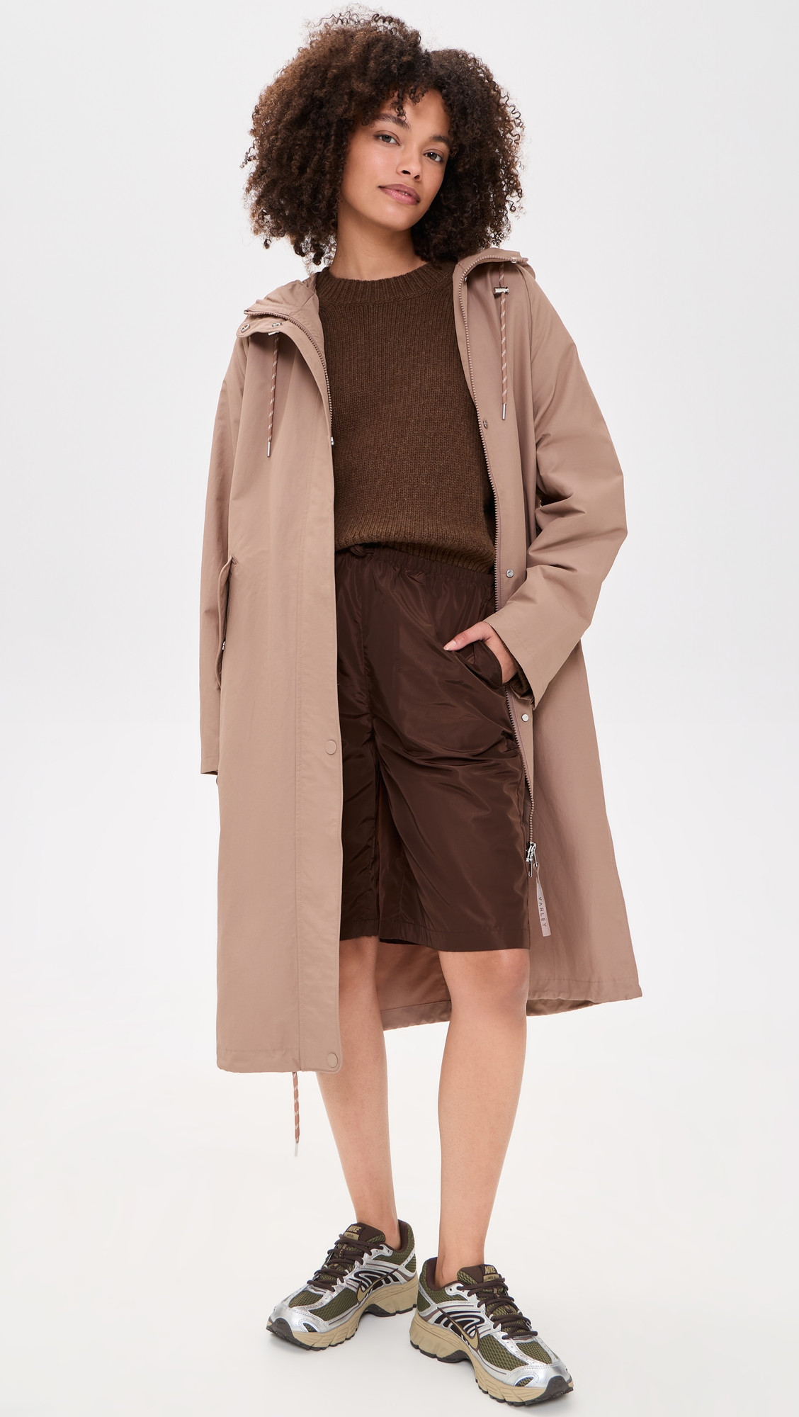Varley Midi Rain Jacket Brownie XS | Shopbop